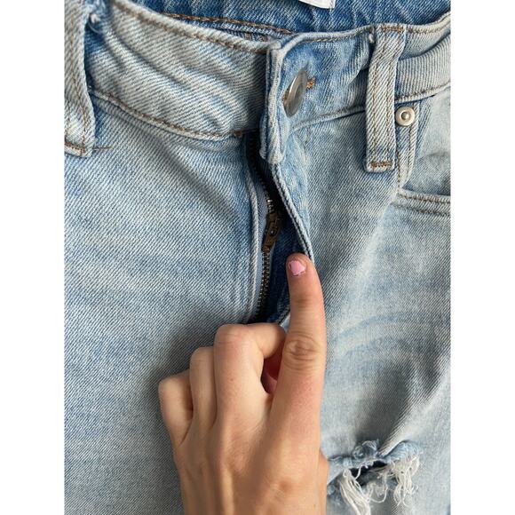 Celebrity Pink Slim Straight Jeans Two-Tone Color Block Distressed Sz 7/28 - Picture 5 of 7